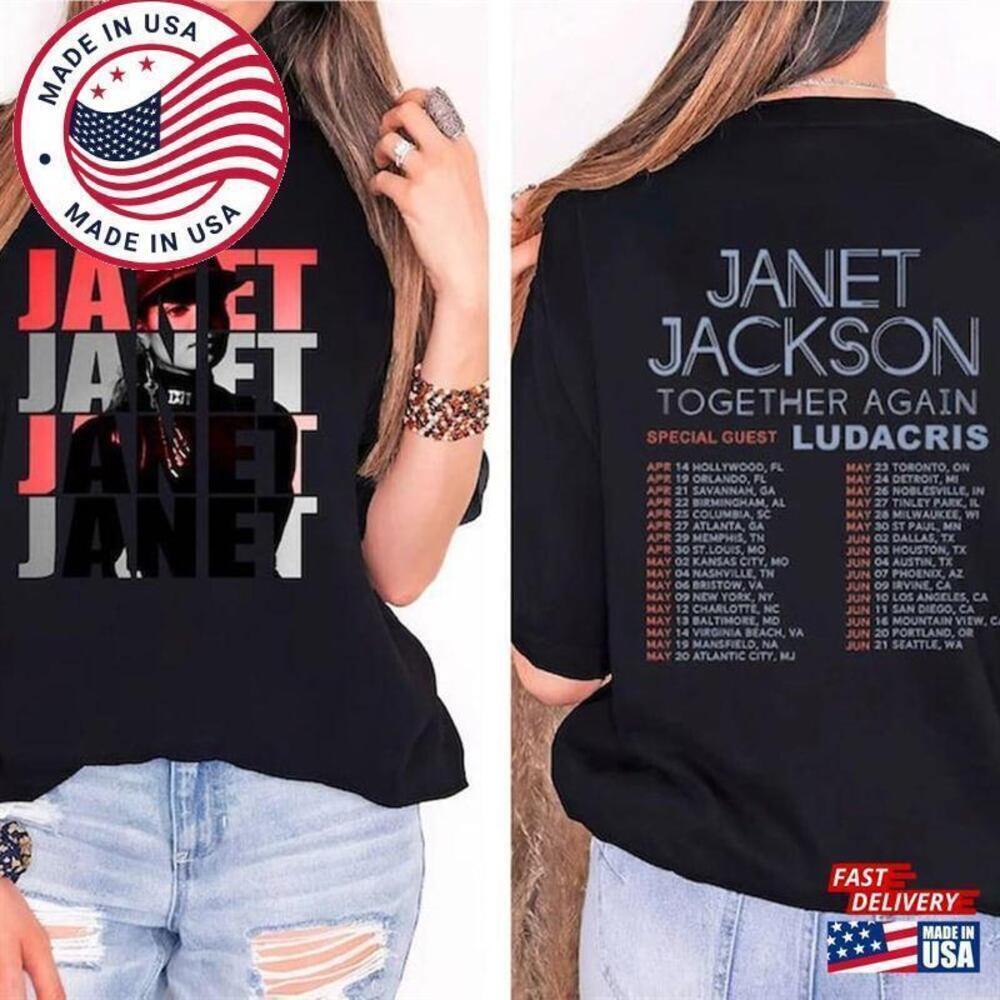 Janet Jackson Together Again Tour Graphic Unisex T-Shirt
